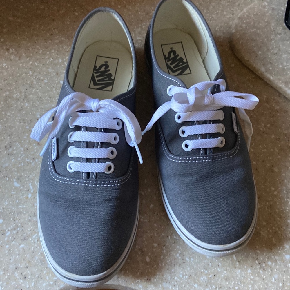Vans Gray Authenic low top sneakers